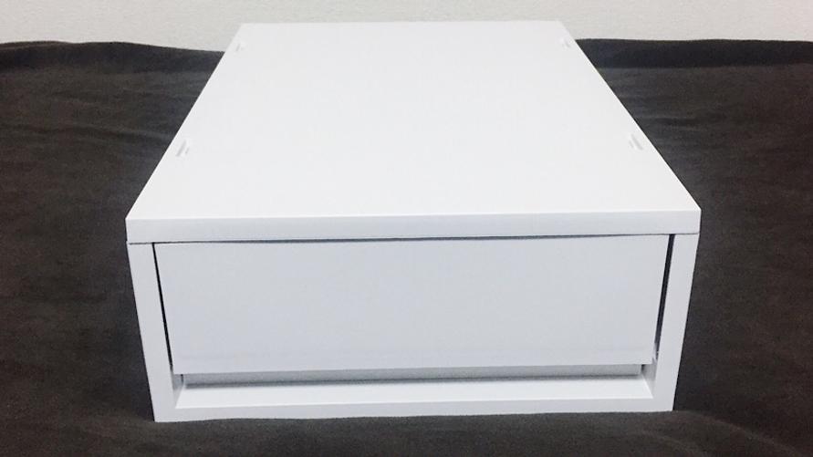 無印良品のポリプロピレンケース ホワイトグレーのイメージ