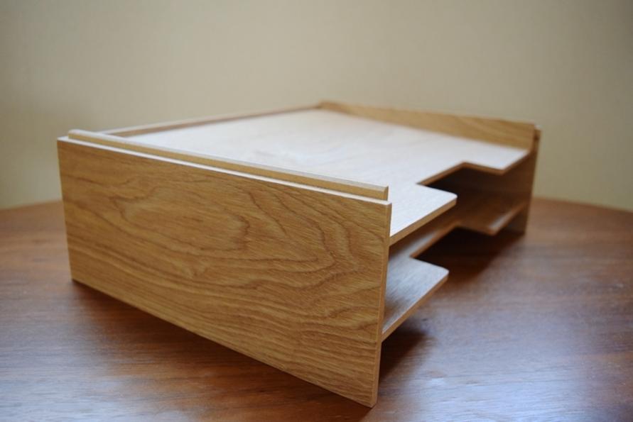 無印良品のMDF書類整理トレーのイメージ