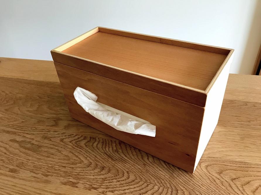 ideacoの木製ティッシュケースのイメージ