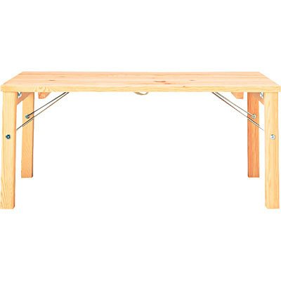 無印良品　パイン材ローテーブル・折りたたみ式