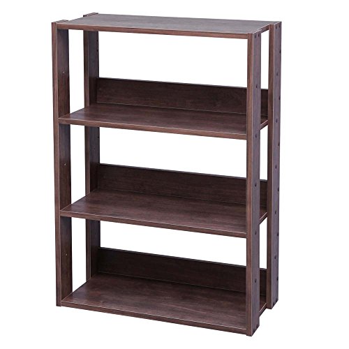 アイリスオーヤマ オープン ラック 木製 3段 幅60×奥行29.2×高さ8...