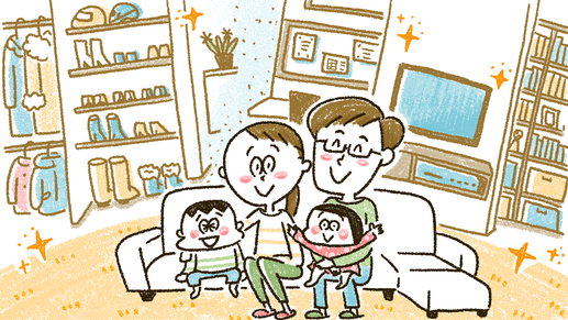 マンガ『週末片付け家族』〜この家でグッタリ卒業できました〜